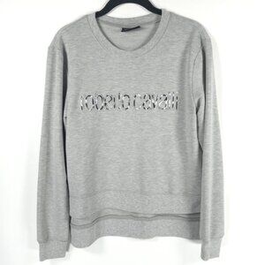 Roberto‎ Cavalli Sport Crew Neck Pullover Sweater Asymmetrical High Low SMALL